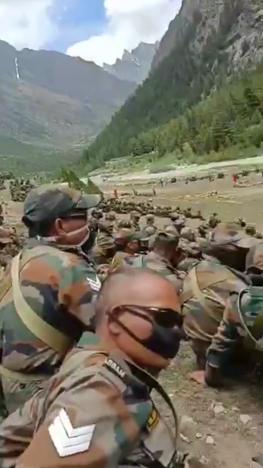 中印边境的一线印度军队